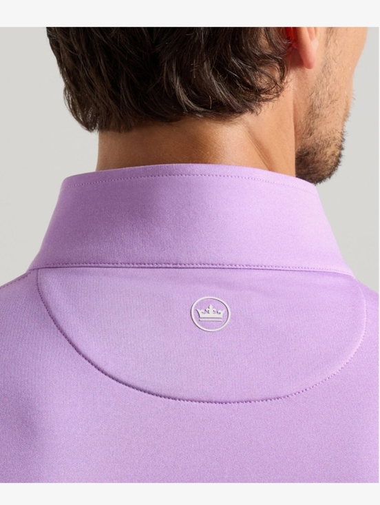 Peter Millar Perth Stretch Loop Quarter-Zip Pullover Purple Iris Sz XXL - Picture 4 of 16